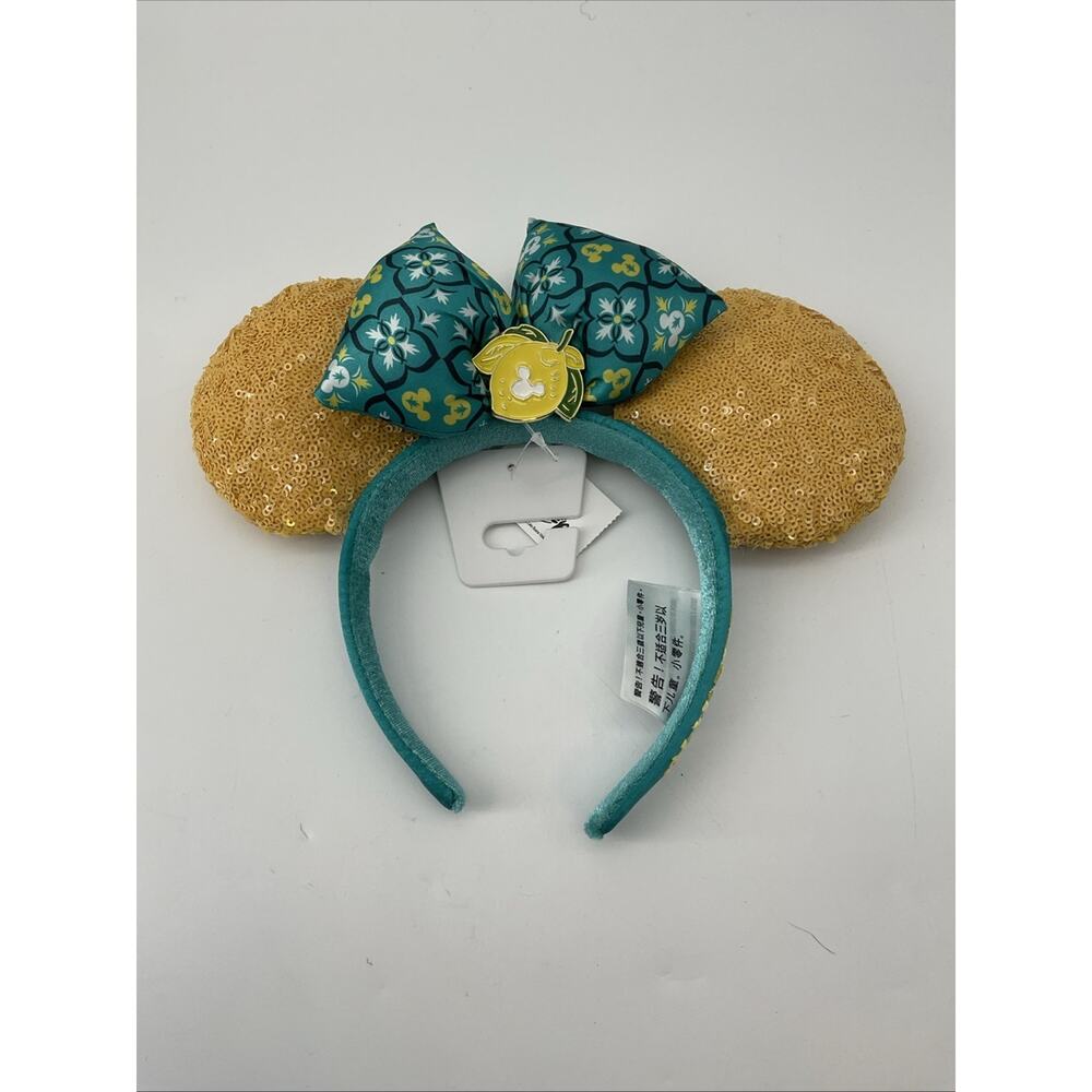 New DISNEY PARKS Lemoncello Epcot Italy Pavillion Minnie Mouse ears